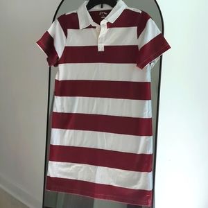 Girls Art Class Striped Shirt Dress with Collar NWOT